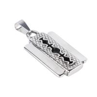 Stainless Steel Jewelry Charm, punk style & hollow 