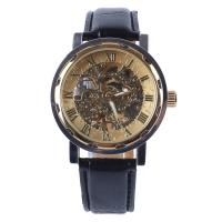 Men Wrist Watch, Zinc Alloy, with PU Leather & Glass, Chinese movement, Life water resistant & for man & luminated 115mm 