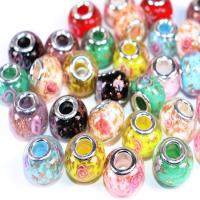 Glas Großes Loch Perlen, DIY, keine, 14x5x10mm, 100PCs/Tasche, verkauft von Tasche