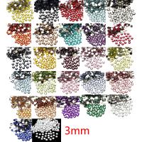 Смола Rhinestone кабошон, Канифольные кристаллы, DIY & граненый, Много цветов для выбора, 3mm, Приблизительно 200ПК/сумка, продается сумка
