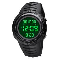 SKmei® Men Jewelry Watch, ABS Plastic, with PU Rubber & Plastic & Stainless Steel, Chinese movement, Life water resistant & for man & luminated 