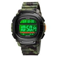 SKmei® Men Jewelry Watch, ABS Plastic, with PU Rubber & Resin, Chinese movement, Life water resistant & Unisex & luminated 