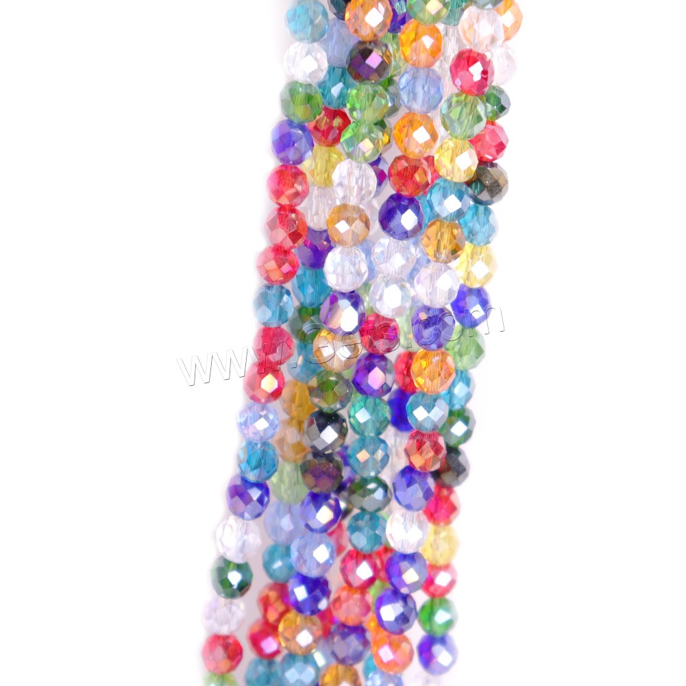 Perles de verre mixte, Placage, DIY & normes différentes pour le choix, plus de couleurs à choisir, Vendu par brin