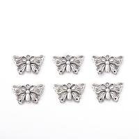 Zinc Alloy Jewelry Pendants, Butterfly, DIY, silver color 