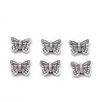 Zinc Alloy Jewelry Beads, Butterfly, DIY, silver color 