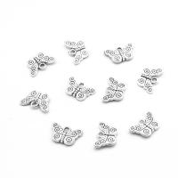 Bijoux pendentifs en Zinc alliage , alliage de zinc, papillon, Placage, différentes couleurs et motifs pour le choix & DIY, couleur métallique plaquée, 10*7*1mm Environ 1mm Vendu par sac