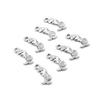 Bijoux pendentifs en Zinc alliage , alliage de zinc, sirène, Placage, différentes couleurs et motifs pour le choix & DIY, couleur métallique plaquée, 18*6*1mm Environ 1mm Vendu par sac