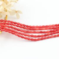 Natural Garnet Beads, Drum, polished, DIY, red 