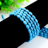 Natural Turquoise Beads, Black Vein Turquoise, Drum, polished, DIY 