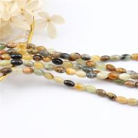 Single Gemstone Beads, Spotted Serpentine, Drum, polished, DIY 