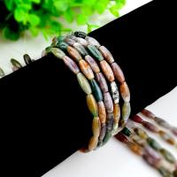 Natural Indian Agate Beads, Drum, polished, DIY 