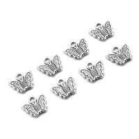 Bijoux pendentifs en Zinc alliage , alliage de zinc, papillon, Placage, différentes couleurs et motifs pour le choix & DIY, couleur métallique plaquée, 9*10*1mm Environ 1mm Vendu par sac