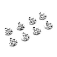 Bijoux pendentifs en Zinc alliage , alliage de zinc, poisson, Placage, différentes couleurs et motifs pour le choix & DIY, couleur métallique plaquée, 11*9*2mm Environ 2mm Vendu par sac