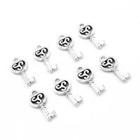 Zinc Alloy Key Pendants, plated & DIY, metallic color plated, 21*10*2mm Approx 2mm 