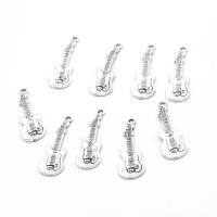 Musical Instrument Shaped Zinc Alloy Pendants, Guitar, plated & DIY, metallic color plated, 31*11*2mm Approx 2mm 