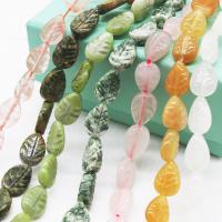 Perles de pierre gemme mixte, Pierre naturelle, feuille, DIY & différents matériaux pour le choix, plus de couleurs à choisir Vendu par PC