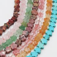 Mixed Gemstone Beads, Natural Stone, Star, DIY 6mm 