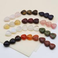 Mixed Gemstone Beads, Natural Stone, Heart, DIY 10mm 