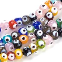 Perles de Murano Evil Eye, chalumeau, Mauvais œil, DIY & normes différentes pour le choix, plus de couleurs à choisir Environ 38 cm, Vendu par brin