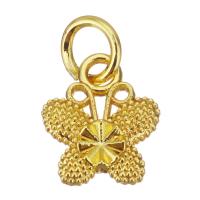 Brass Jewelry Pendants, Butterfly, gold color plated Approx 3.5mm 