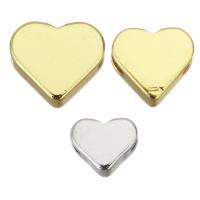 Brass Jewelry Beads, Zinc Alloy, Heart, plated Approx 1.5mm 