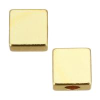 Zinc Alloy Jewelry Beads, Square, plated Approx 1.5mm 
