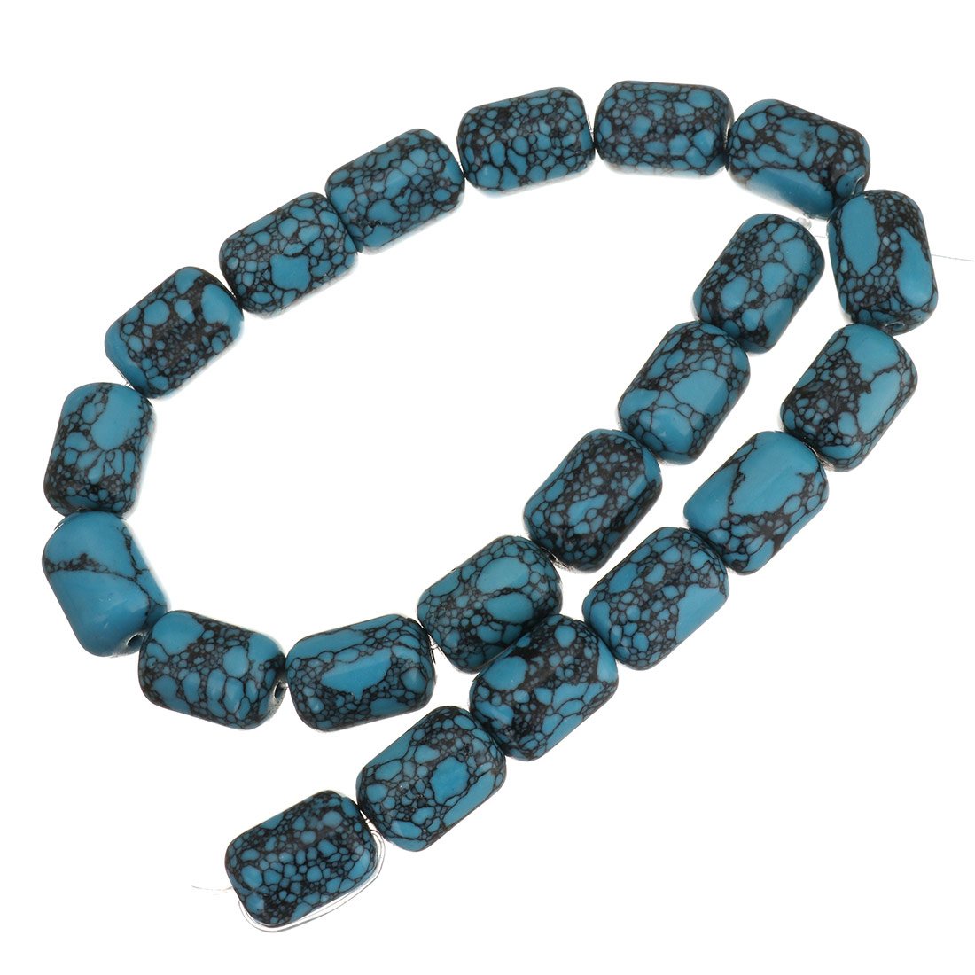 Synthetic Turquoise Beads, barrel, different size for choice, blue, Hole:Approx 1.5mm, Sold By Strand