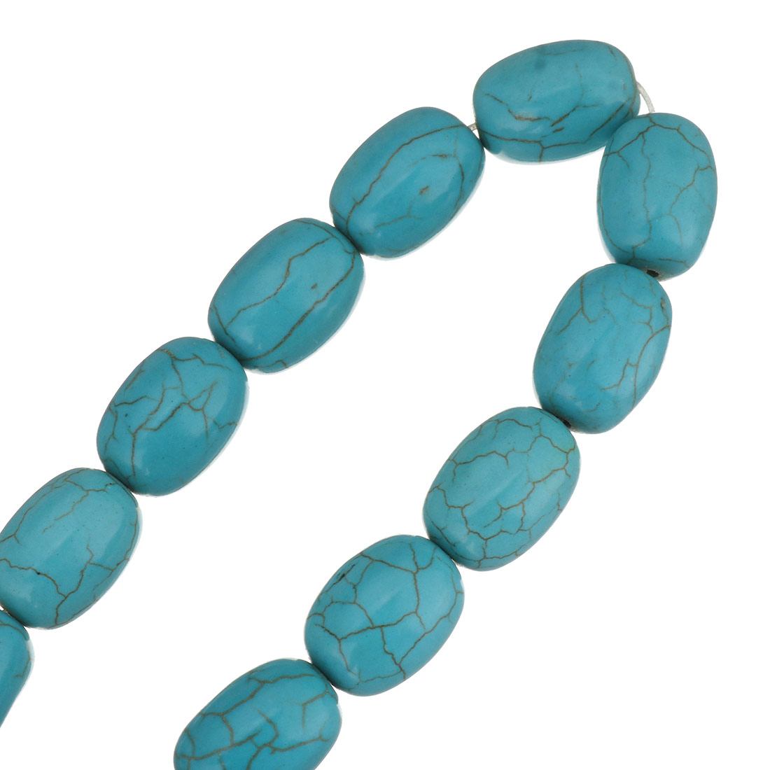Synthetic Turquoise Beads, barrel, different size for choice, blue, Hole:Approx 1.5mm, Length:Approx 15.5 Inch, Sold By Strand