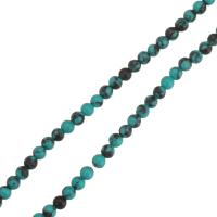 Synthetic Turquoise Beads, Round blue Approx 1mm Approx 16 Inch 