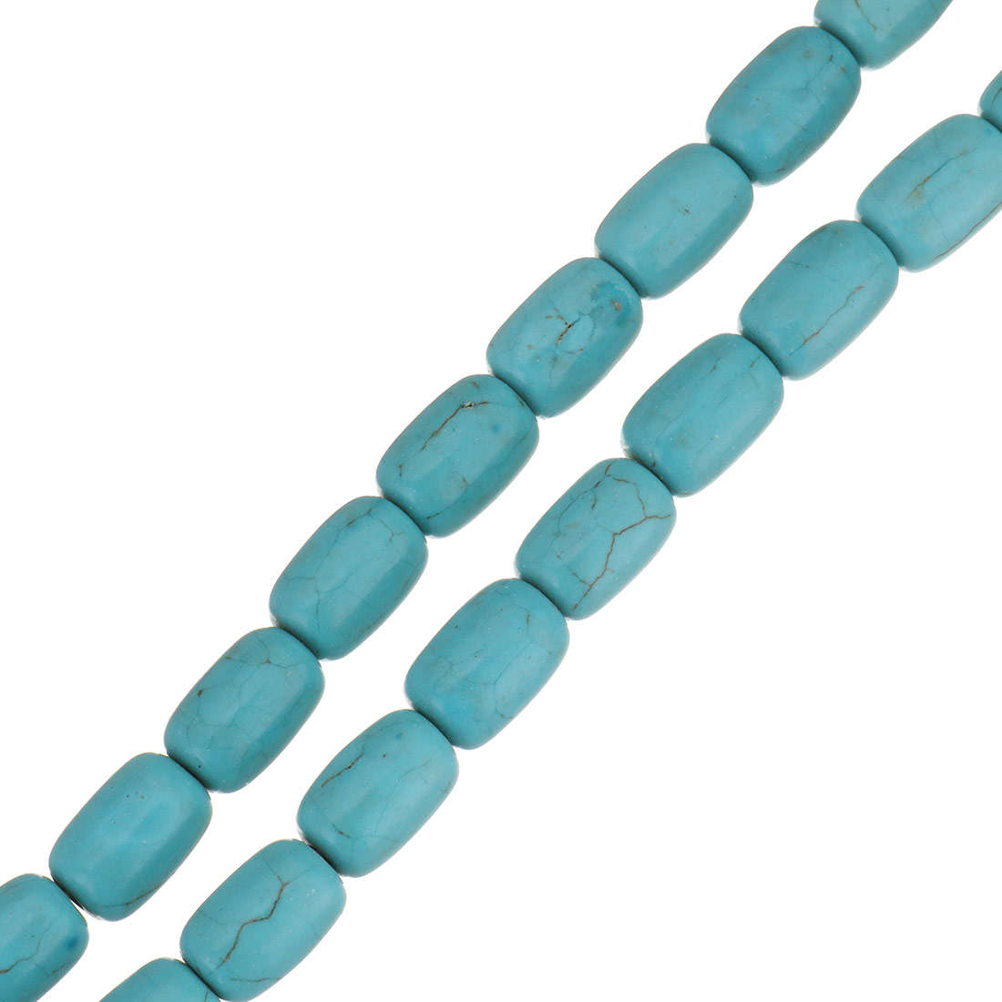 Synthetic Turquoise, barrel, different size for choice, blue, Hole:Approx 1.5mm, Length:Approx 16 Inch, Sold By Strand