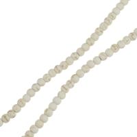 Synthetische Türkis Perlen, verschiedene Größen vorhanden, weiß, Bohrung:ca. 1.5mm, Länge:ca. 15.5 ZollInch, verkauft von Strang