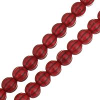 Synthetische Türkis Perlen, Kürbis, rot, 14mm, Bohrung:ca. 1mm, Länge:ca. 15.5 ZollInch, verkauft von Strang