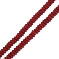 Synthetische Türkis Perlen, verschiedene Größen vorhanden, rot, 3x8x8mm, Bohrung:ca. 1.5mm, Länge:ca. 16 ZollInch, ca. 123PCs/Strang, verkauft von Strang
