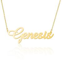 Stainless Steel Jewelry Necklace, Alphabet Letter, fashion jewelry & for woman 45+10cm 