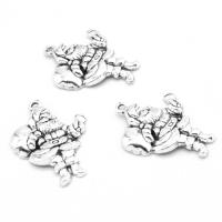Zinc Alloy Christmas Pendants, Santa Claus, plated & DIY, metallic color plated, 32*25*3mm Approx 2mm 