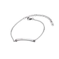 Stainless Steel Charm Bracelet, fashion jewelry, silver color 