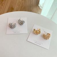 Zinc Alloy Stud Earring, plated, for woman 25mm 
