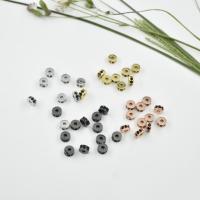Brass Spacer Beads, plated, DIY & micro pave cubic zirconia 6mm 