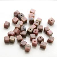 Mixed Gemstone Beads, Natural Stone, Cube, DIY 4mm 