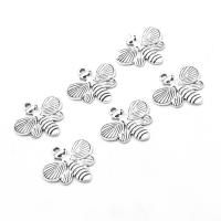 Bijoux pendentifs en Zinc alliage , alliage de zinc, abeille, Placage, différentes couleurs et motifs pour le choix & DIY, couleur métallique plaquée, 21*20*1mm Environ 1mm Vendu par sac