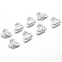 Zinc Alloy Christmas Pendants, Santa Claus, plated & DIY, metallic color plated, 18*16*2mm Approx 1mm 