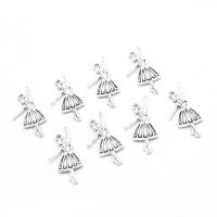 Bijoux pendentifs en Zinc alliage , alliage de zinc, fille, Placage, différentes couleurs et motifs pour le choix & DIY, couleur métallique plaquée, 31*18*2mm Environ 1mm Vendu par sac