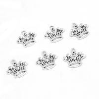 Zinc Alloy Crown Pendants, plated & DIY, metallic color plated, 19*15*2mm Approx 1mm 