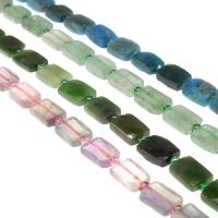 Mixed Gemstone Beads, Quartz, Rectangle, polished & DIY 13*10*6mm 