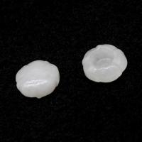Perle de jade de Birmanie, Rond, poli, DIY, blanc, 11*5mm Vendu par sac