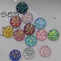 Смола Rhinestone кабошон, Канифольные кристаллы, Круглая, DIY, Много цветов для выбора, 12mm, 100ПК/сумка, продается сумка