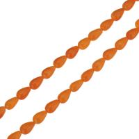 Natural Coral Beads, Teardrop, orange Approx 0.5mm, Approx 