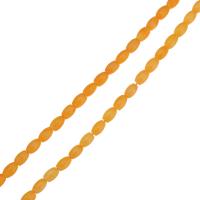 Natürliche Korallen Perlen, orange, 4x5mm, Länge:ca. 16 ZollInch, verkauft von Strang
