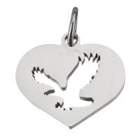 Stainless Steel Heart Pendants, fashion jewelry & for woman Approx 6mm 