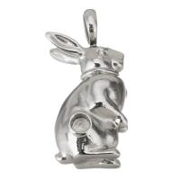 Stainless Steel Pendant Setting, Rabbit, fashion jewelry & for woman 4mm Approx 6mm 